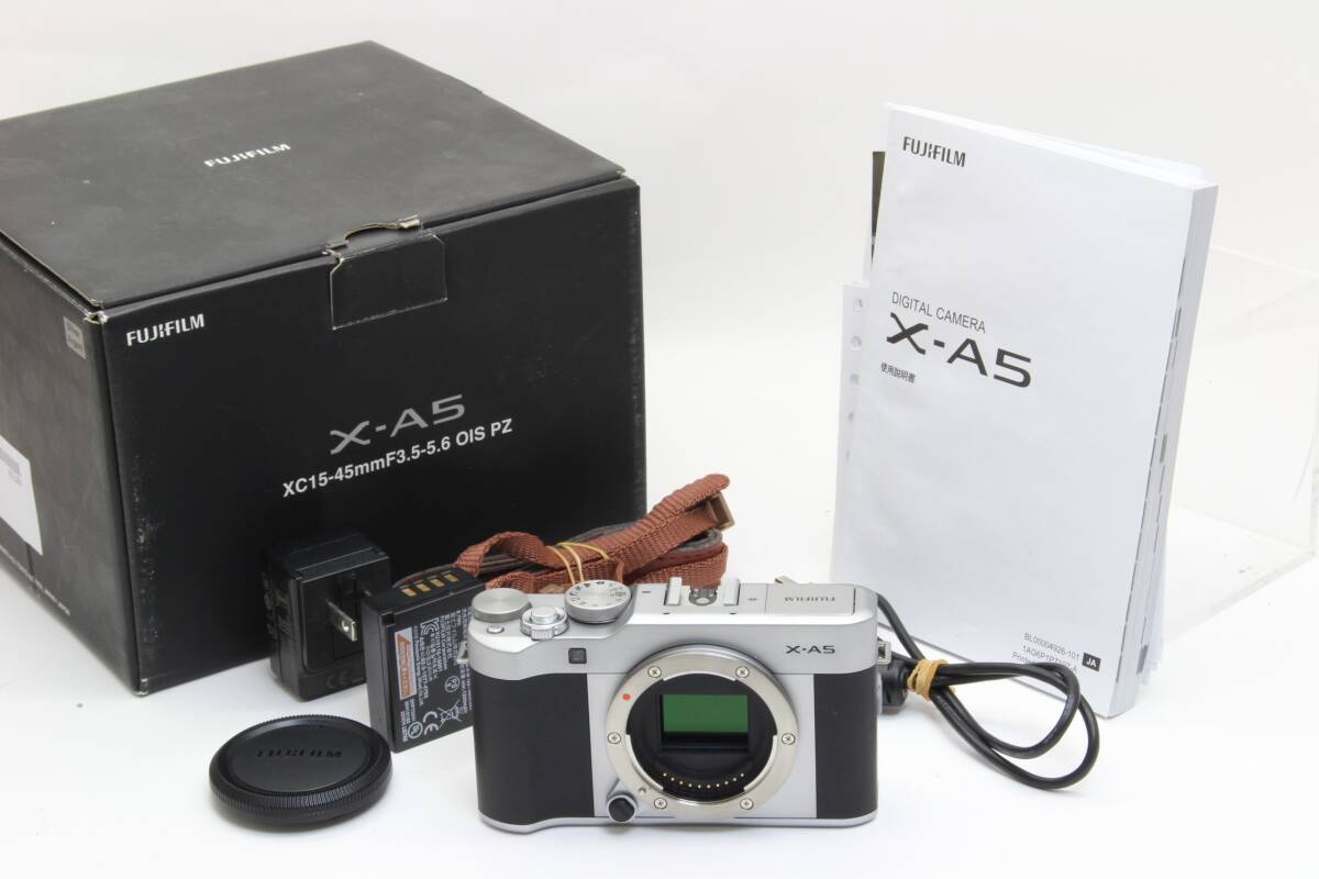 C (一部難あり) FUJIFILM フジフィルム X-A5 ボディ シルバー 返品不可 1-28拍卖