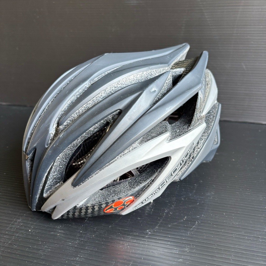 OGK KABUTO REDIMOS レジモス ヘルメット L ブラック 定価 24,675円 JCF公認 ロードバイク 自転車 現状品 digjunkmarket拍卖