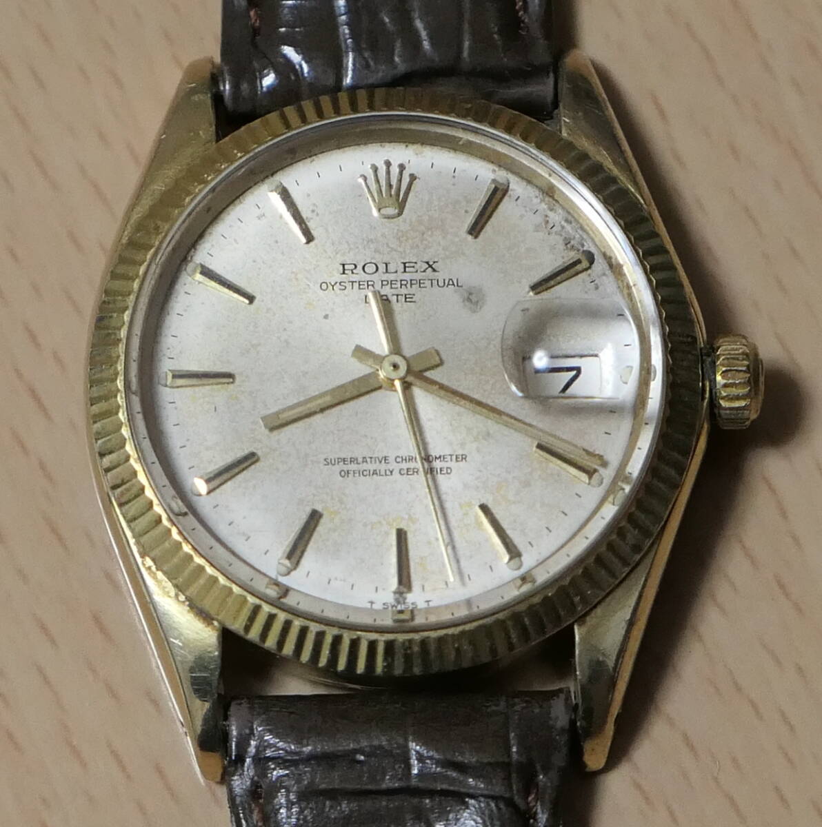 送料無料◆ROLEX / ロレックス オイスターパーペチュアルデイト REF.1503 14KYG金無垢 自動巻 CAL.1570◆拍卖