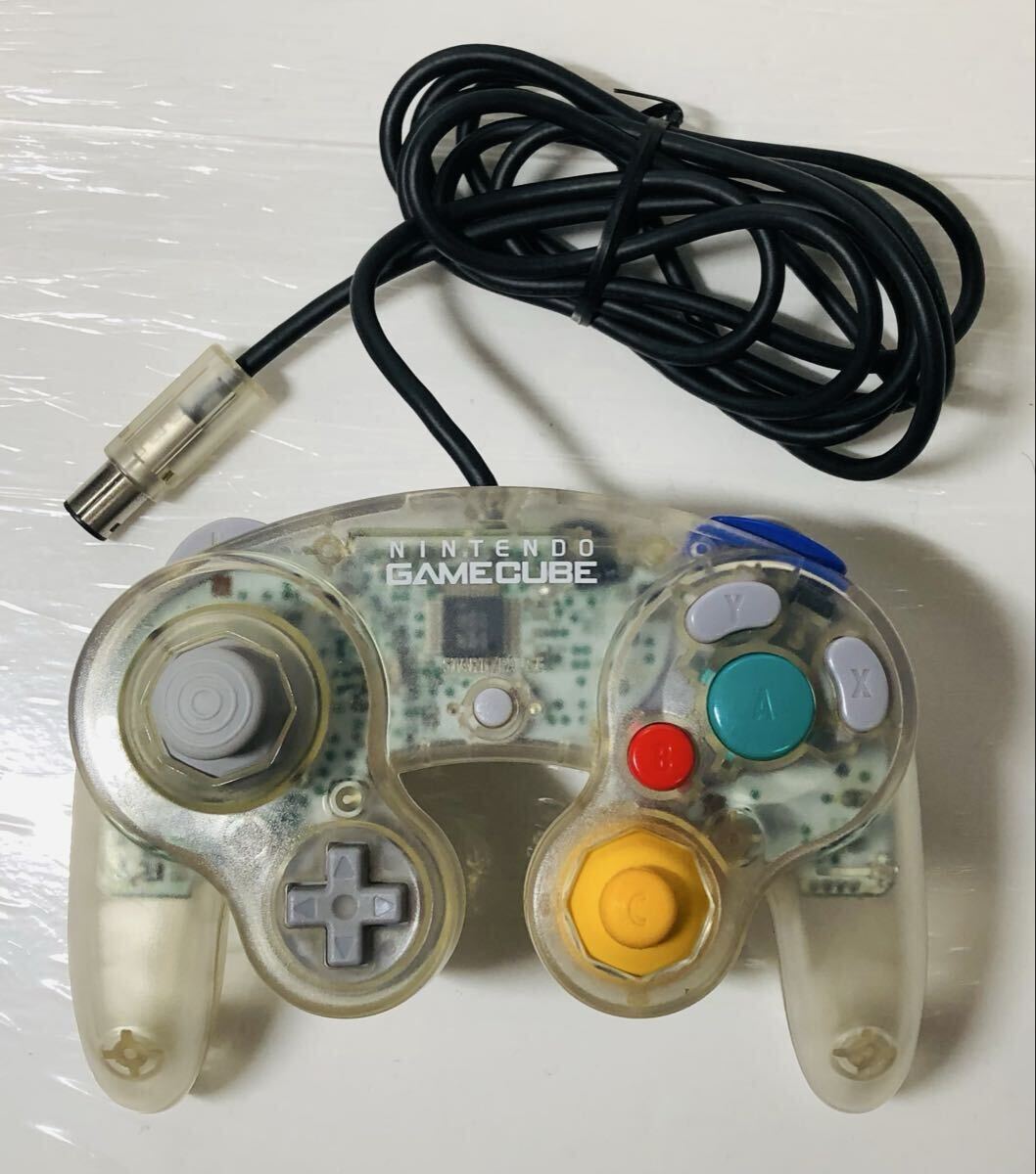 ゲームキューブ クリア スケルトン 透明 コントローラー ( 任天堂 Nintendo ゲーム )拍卖