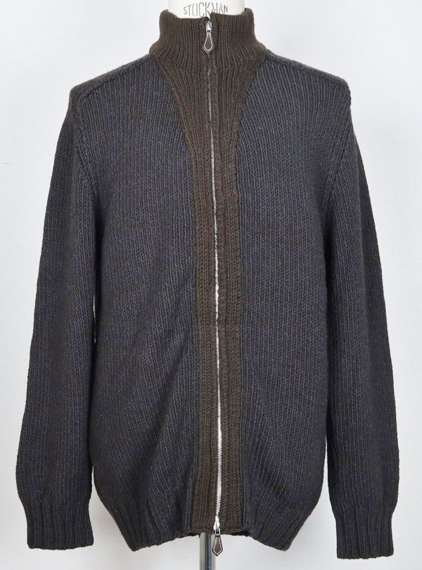 HERMES drivers knit zip sweater size XL エルメス ジップ ニット セーター c0363拍卖