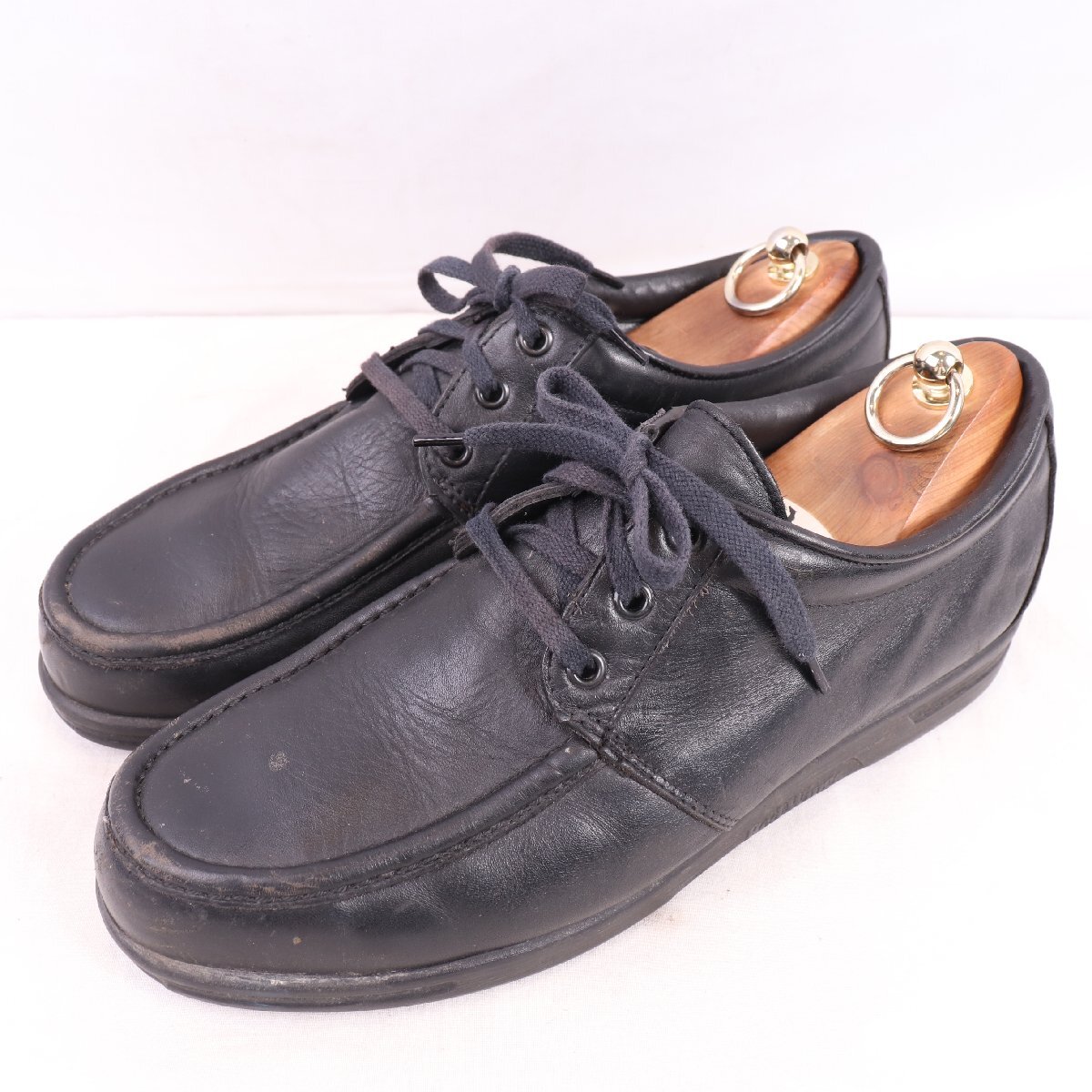 PT91 レッドウィング 10 1/2 D / 28.5cm 位 スチールトゥ ワーク ブラック 黒 RED WING 6604 USA製 ヴィンテージ 革靴 中古 ds5614拍卖