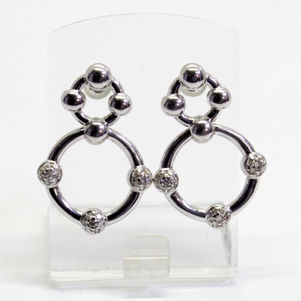 ◎中古美品◎18金WG ダイヤ 0.36ct ピアス拍卖
