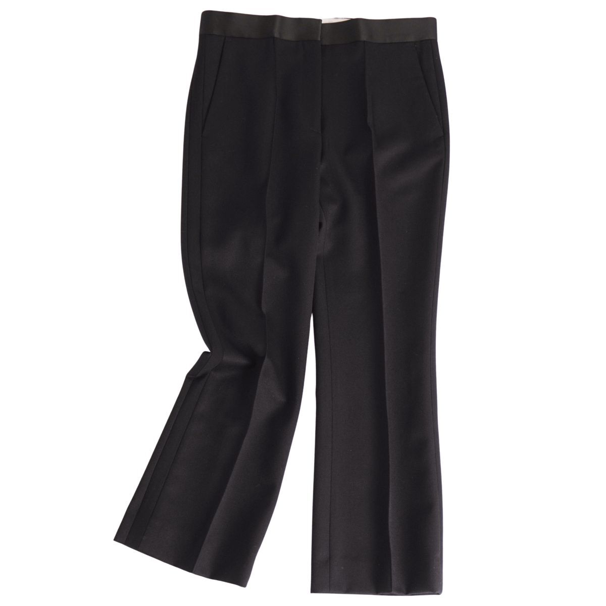 美品 セリーヌ CELINE パンツ フィービー期 ロングパンツ スラックス ウール ボトムス レディース 34(S相当) ブラック ce12mo-rm10e34992拍卖