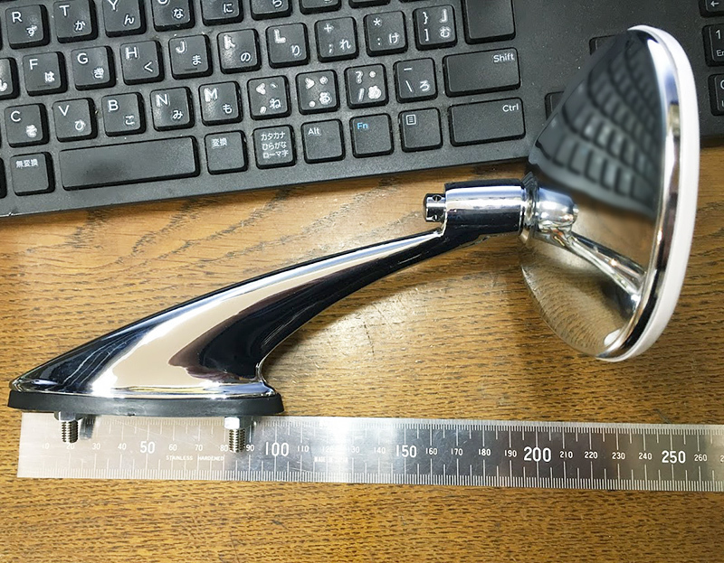 ポルシェ 356 356A 356B スピードスター 社外品 ドアミラー mgb フェンダーミラー ベンツ ポントンミラー の代用にも カルマンギア拍卖