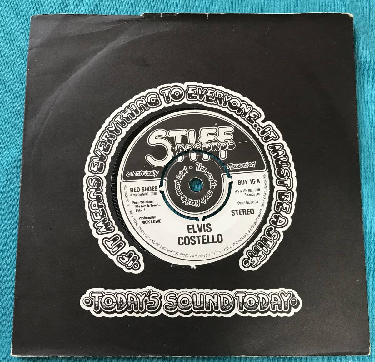 【UKオリジナル盤 パブロック】7” / Elvis Costello Red Shoes / Stiff Records BUY 15 / pub rock拍卖