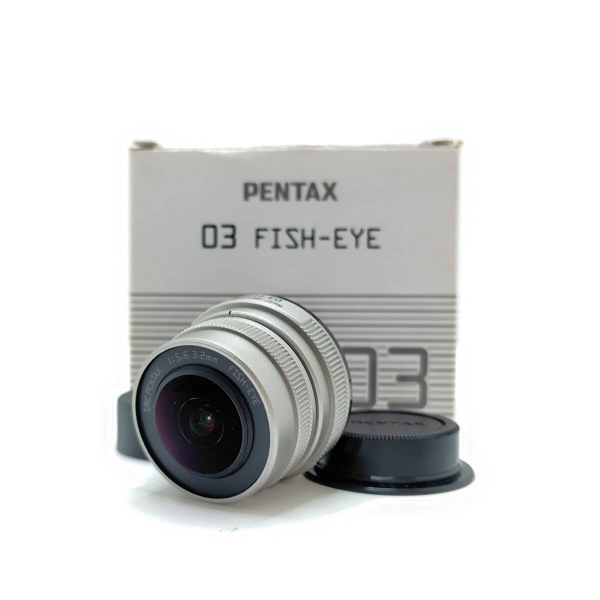 美品 Pentax ペンタックス Fisheye 03 元箱付き FISH-EYE 3.2mm F5.6 Qマウント 魚眼レンズ フィッシュアイ 単焦点 トイレンズ 動作確認済拍卖