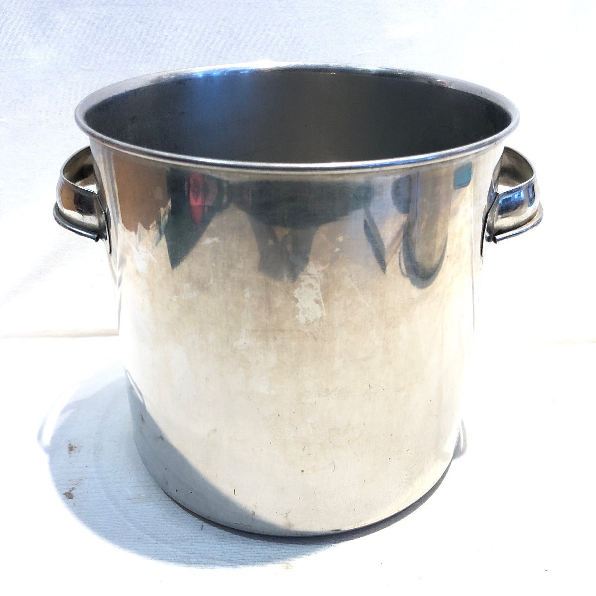 ■■1153■寸胴 直径約21cm 高さ21cm 厨房 飲食店 業務用 鍋 両手鍋 パスタ 麺類 ラーメン拍卖