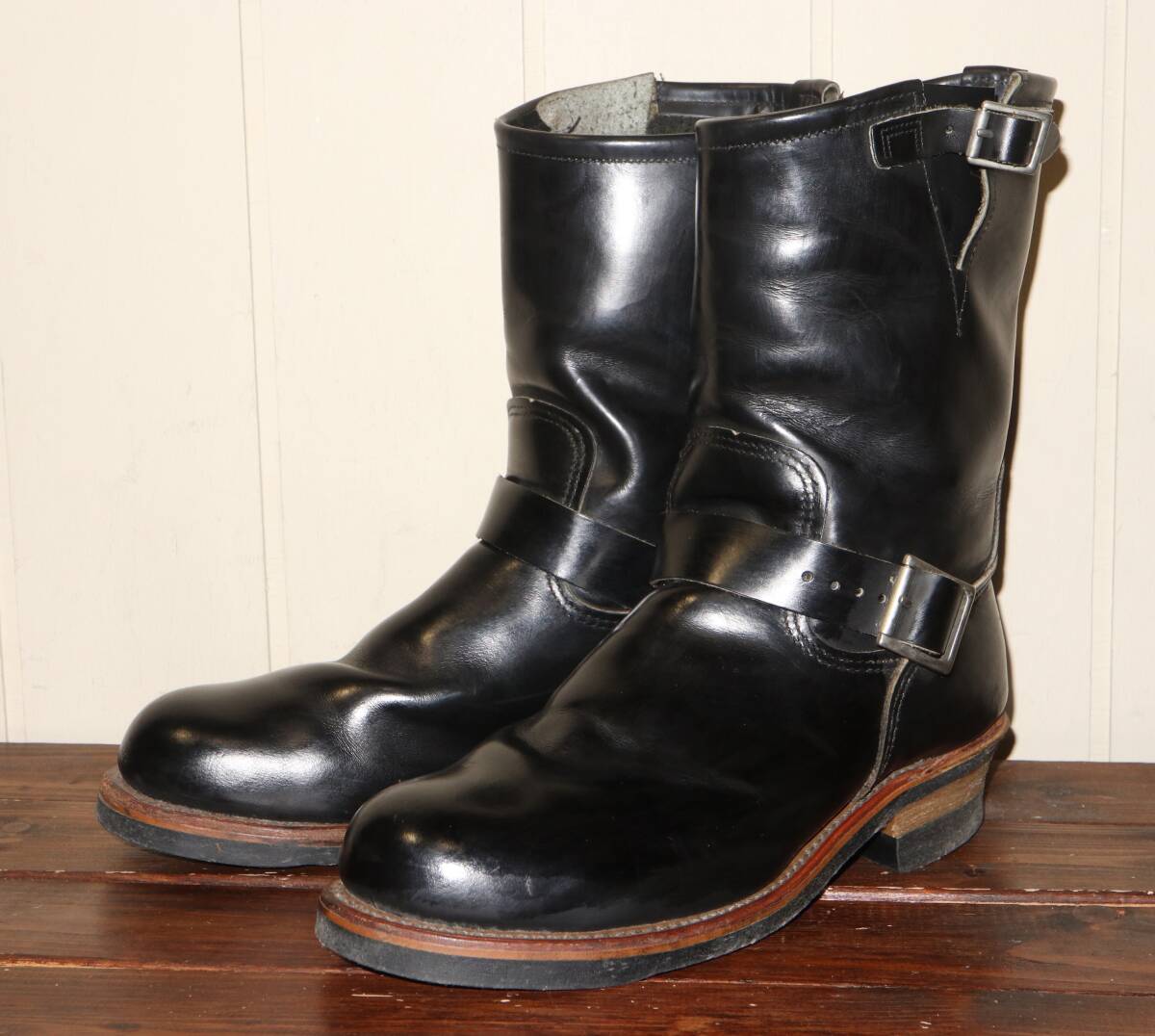 刺繍羽タグ REDWING レッドウィング 2268 PT99 ブラッククローム エンジニア ブーツ 9.5D 27.5㎝ / RED WING レッドウイング拍卖