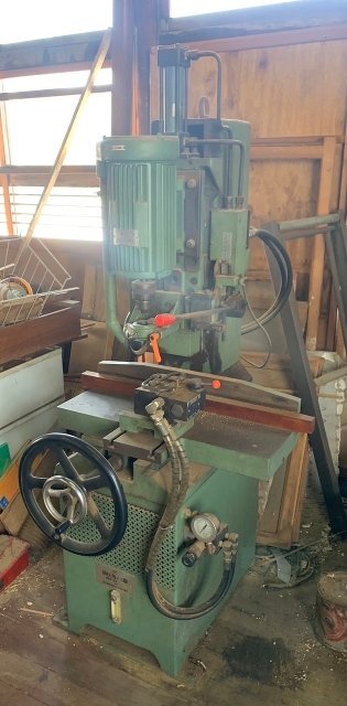 (宮城県 県北エリア発) 日本精密機械工作 油圧角ノミ盤 MKS-35 角のみ 三相200V 木工機械 動作良好 ※現地引取限定拍卖