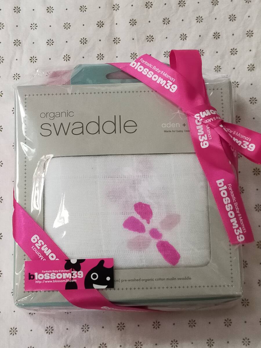 即決 aden+anais organic swaddle おくるみ 1枚 出産祝い オーガニックスワドル 新生児 拍卖