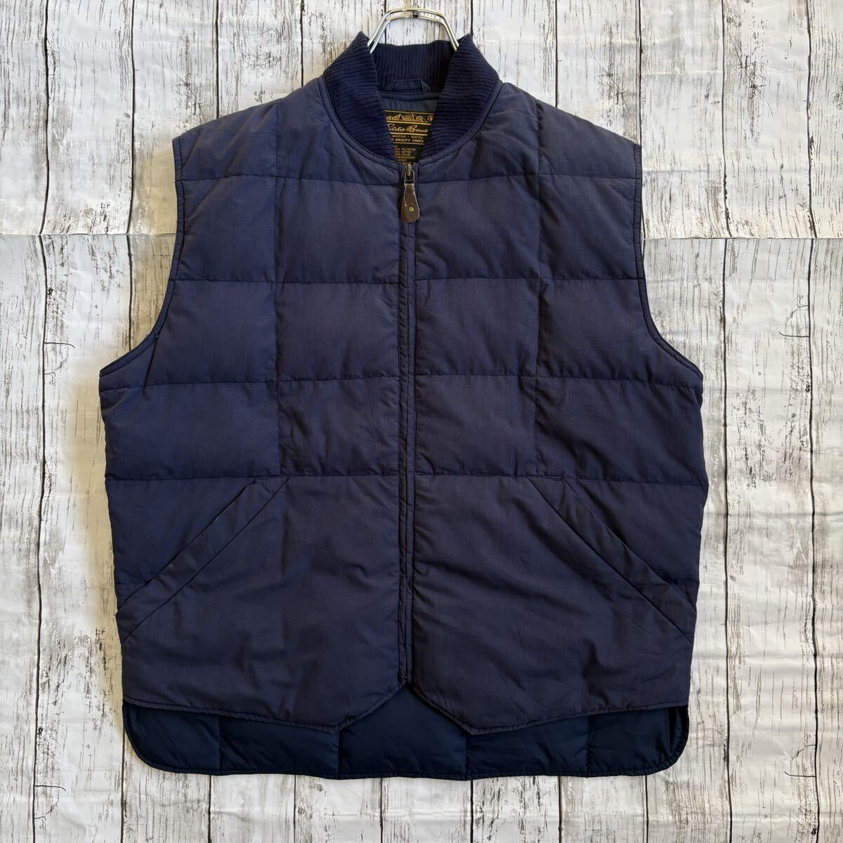 80s Eddie Bauer DOWNLIGHT VEST エディーバウアー グースダウンベスト カナディアンベスト Lサイズ 黒タグ拍卖