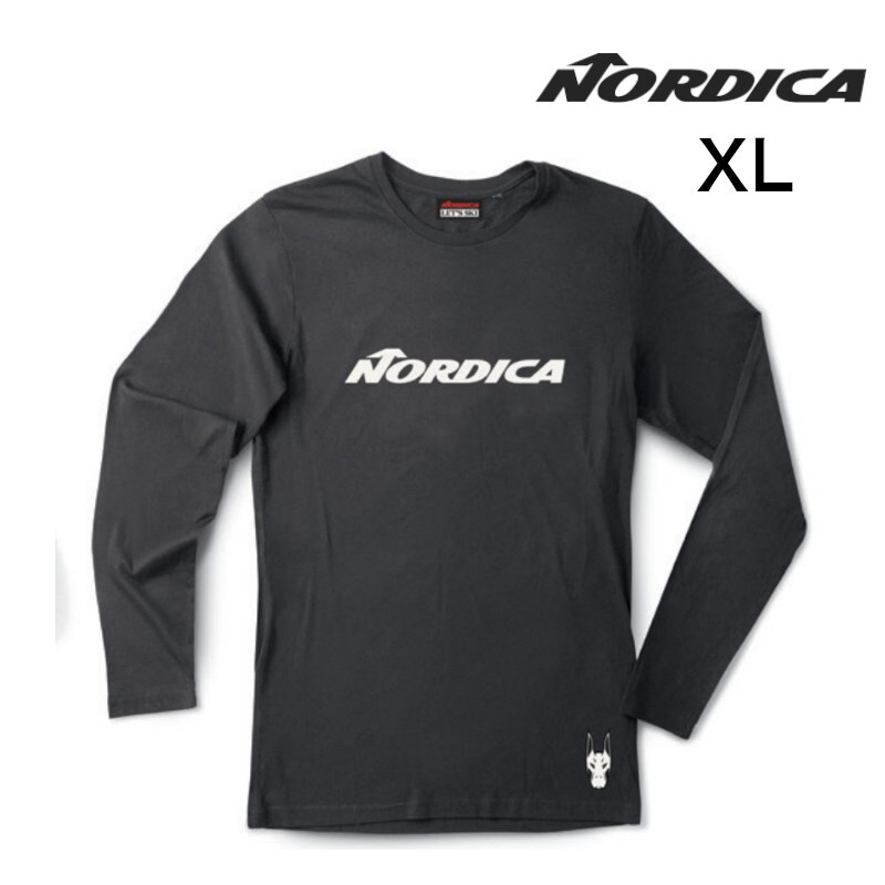 【C-88】XLサイズ NORDICA ノルディカ ドーベルマン ロングスリーブ Tシャツ メンズ レディース ユニセックス スキー 競技 カジュアル 長袖拍卖