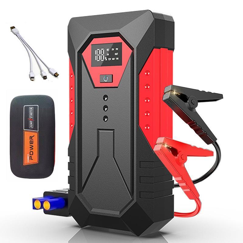 緊急用ジャンプスターター 12V車用エンジンスターター 18800mAh 車のバッテリー上がり対策 LEDライト搭載 充電器 防災対策拍卖