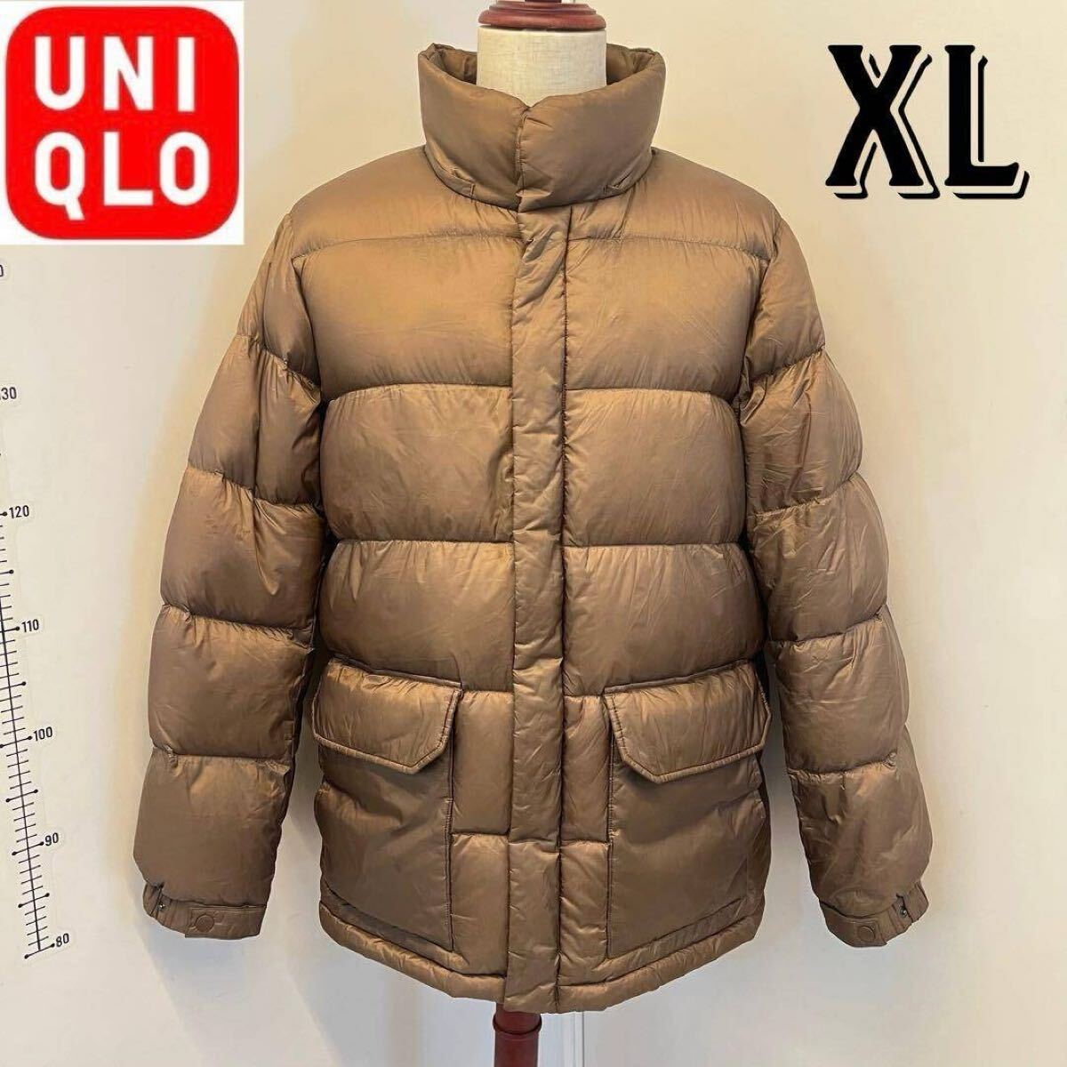 UNIQLO ユニクロ メンズ ダウンジャケット/ダウンジャンパー アウター・上着 茶色/ブラウン XL/LLサイズ 311-400510 中綿ジャケット拍卖