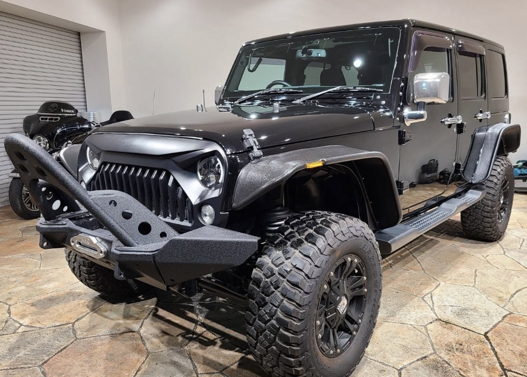 山形発JeepラングラーサハラJK車検R令和9/7月 純正パーツ スタッドレスアリ拍卖