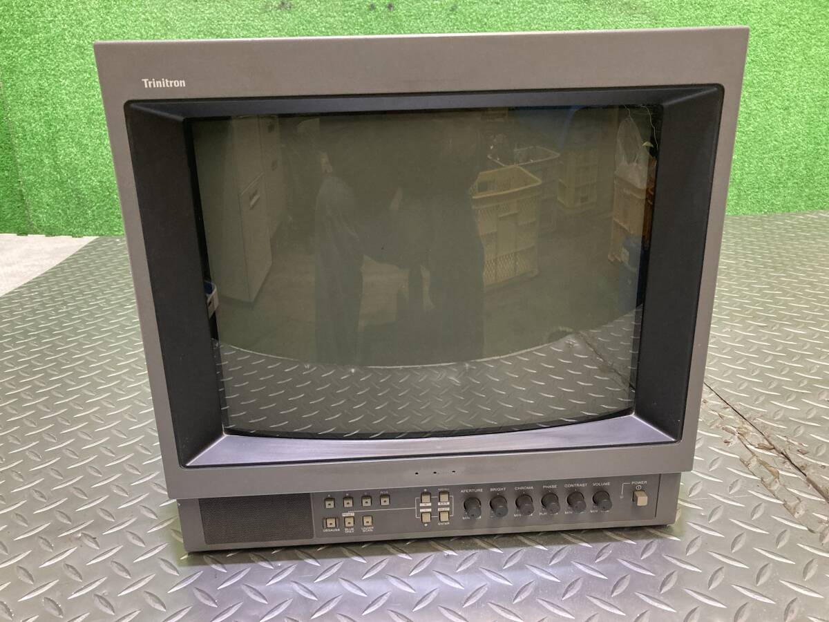 SONY 14型 トリニトロンカラービデオモニター 業務用映像機器 PVM-14M1J 未テストの為ジャンク品 管29379拍卖