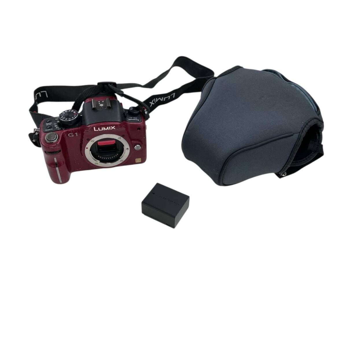 186000 ジャンク品 Panasonic パナソニック ミラーレス一眼 LUMIX DMC-G1 レッド拍卖
