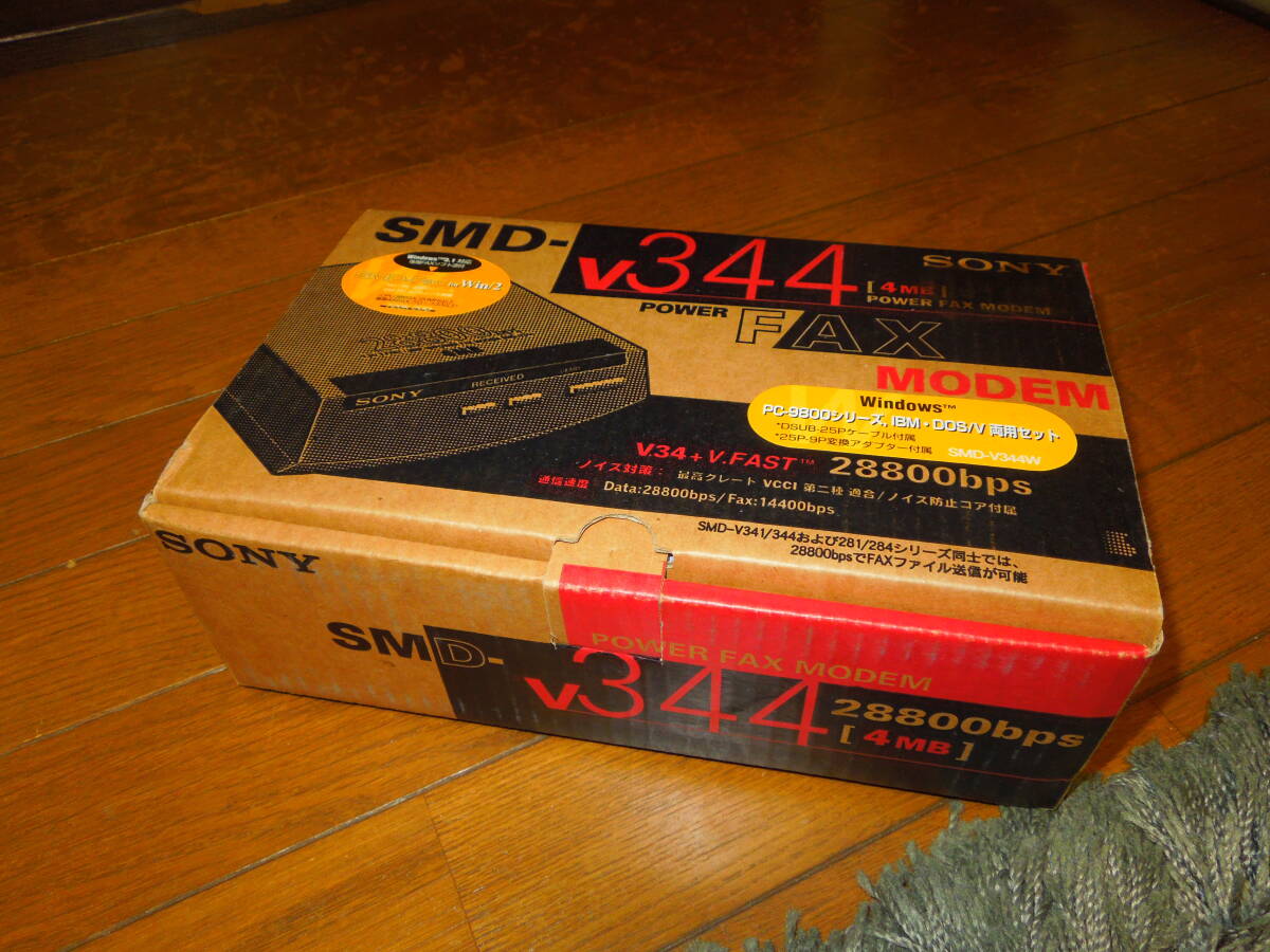 SONY SMD-FAX Win/2 V344 MODEM モデム 使用未確認、年数経過品現状し拍卖