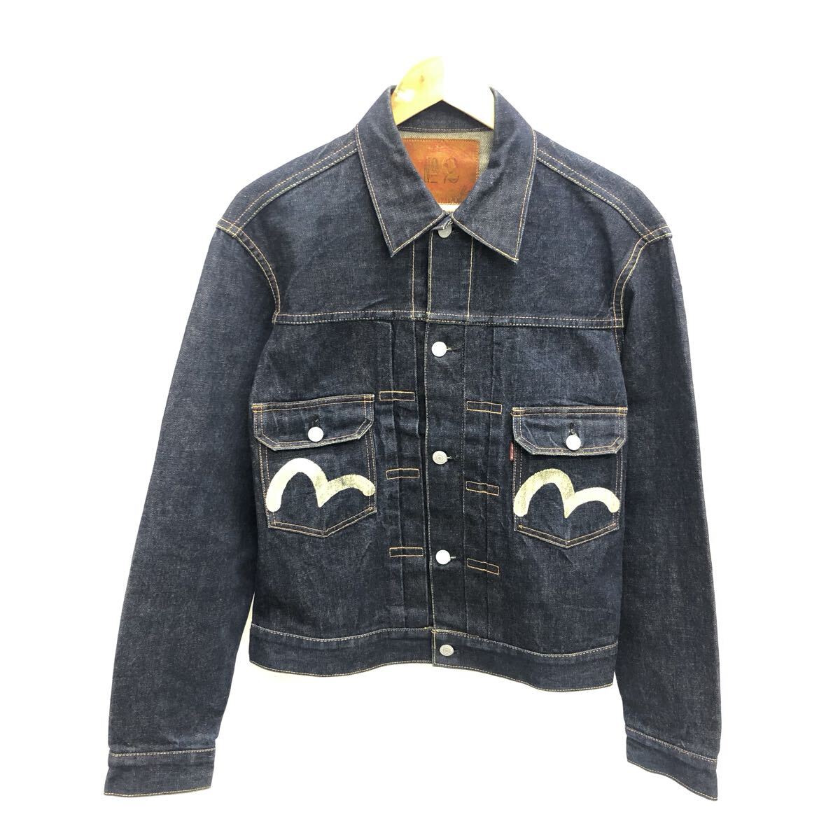EVISU エヴィス デニムジャケット 1507 サイズ40 インディゴ 羽織り ジージャン Gジャン メンズ アウター コットン 日本製拍卖