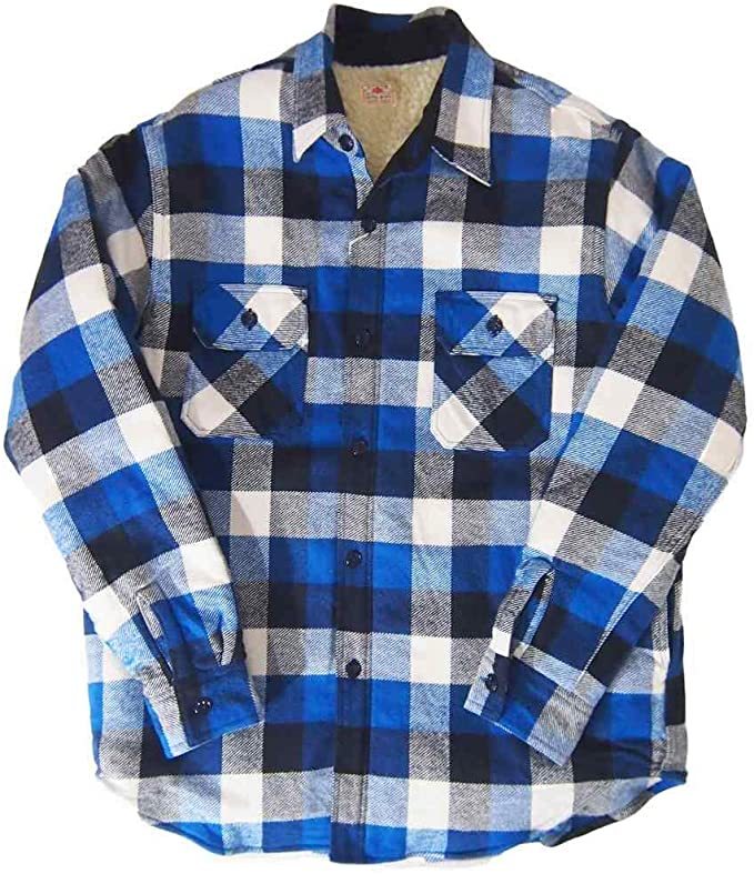 送料込★シュガーケーン SC14283 ツイルチェック C.P.O.シャツ ジャケット 裏ボア ブルー L 東洋 SUGAR CANE 拍卖