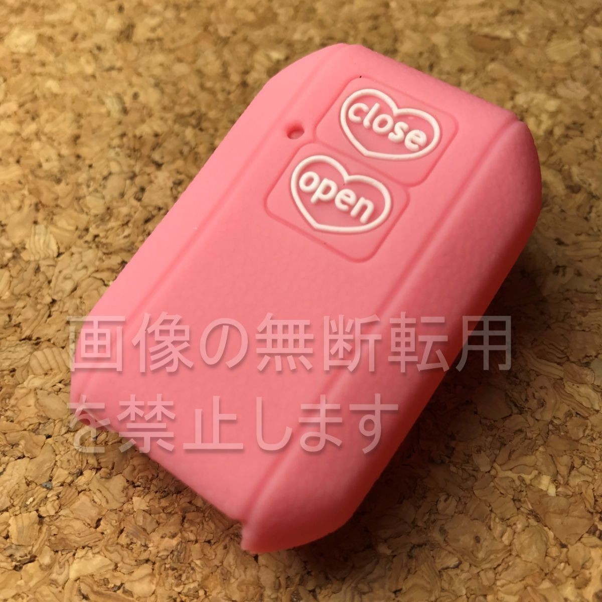 スズキ(マツダ)ハート2ボタンシリコンキーカバー スマートキー用キーケースS08新型ハスラー MR52S/MR92S ピンク拍卖