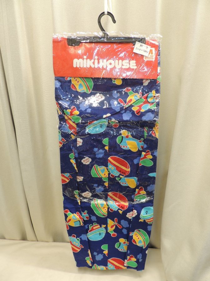 ■大阪 堺市 引き取り歓迎!■miki HOUSE みきはうすのゆかた Mサイズ 110~120 子供用 未使用 新品 保管品 青 ブルー 和服 キッズ■拍卖