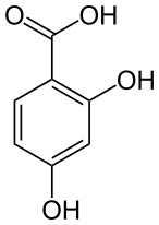 2,4-ジヒドロキシ安息香酸 98.5% 100g C7H6O4 β-レソルシル酸 p-ヒドロキシサリチル酸 有機化合物標本 試薬拍卖
