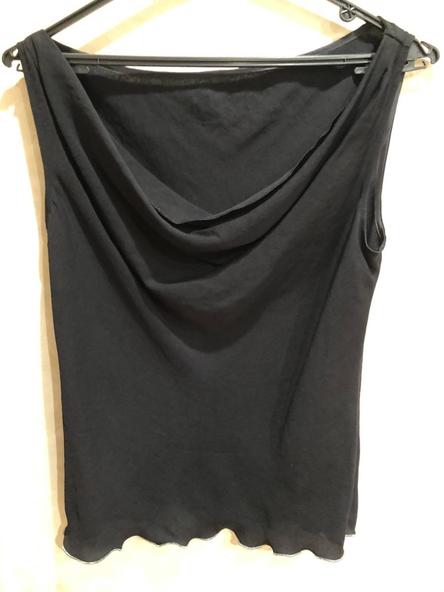 美品・ATELIER SAB・ノースリーブブラウス・ブラック・サイズ40・500円拍卖