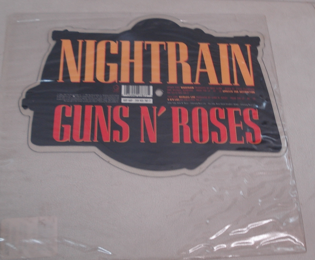 GUNS N' ROSES-ガンズ・アンド・ローゼズ/NIGHTRAIN/RECKLESS LIFE(7インチ,変形ピクチャー盤,限定盤)拍卖