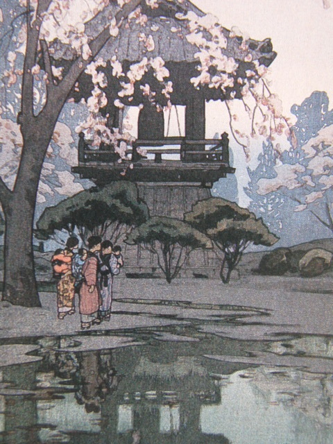 吉田博、【鐘樓】、希少な額装用画集より、美品、日本人画家、新品額装付、送料込み拍卖