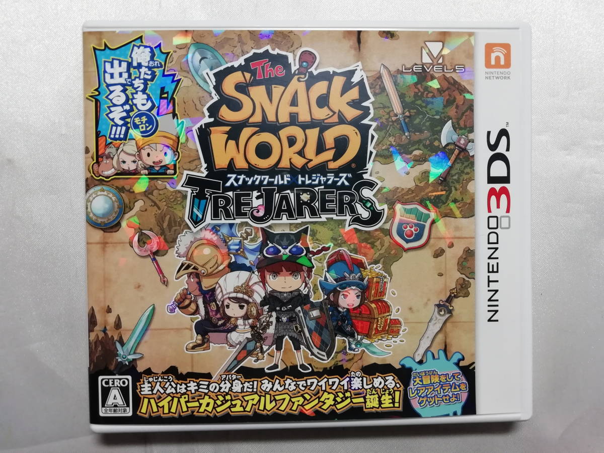 中古品 3DSソフト スナックワールド トレジャラーズ拍卖