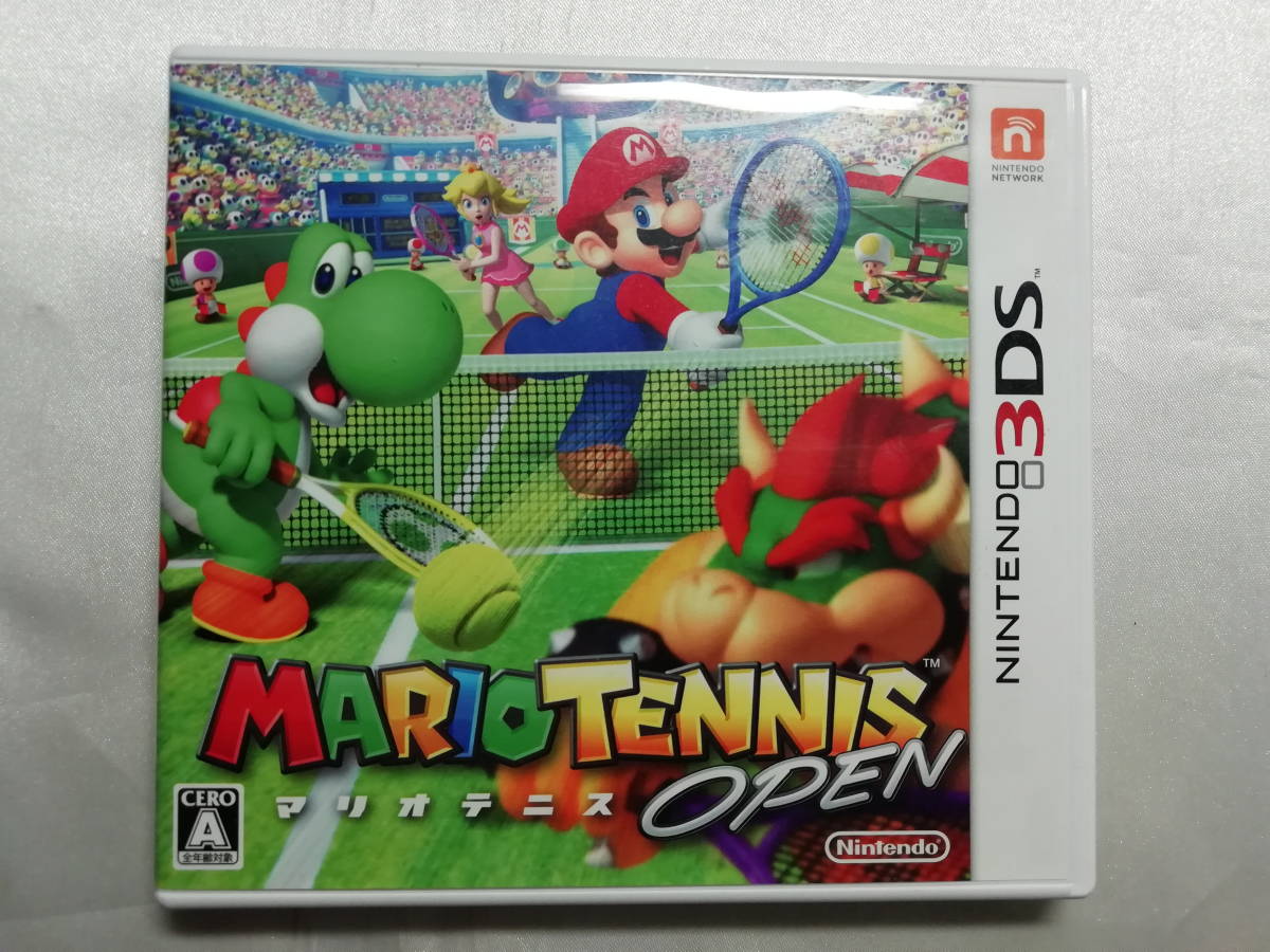 中古品/欠品有り ニンテンドー3DSソフト マリオテニス オープン 説明書欠品拍卖