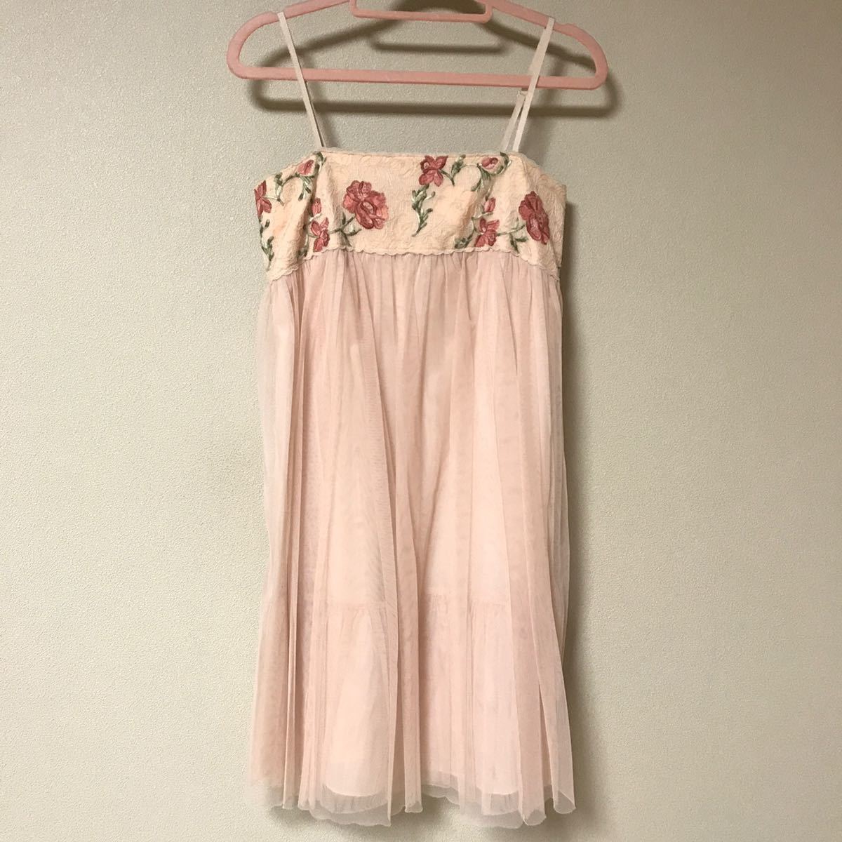 JILLSTUART ジルスチュアート チュールヴィンテージフラワーワンピース拍卖