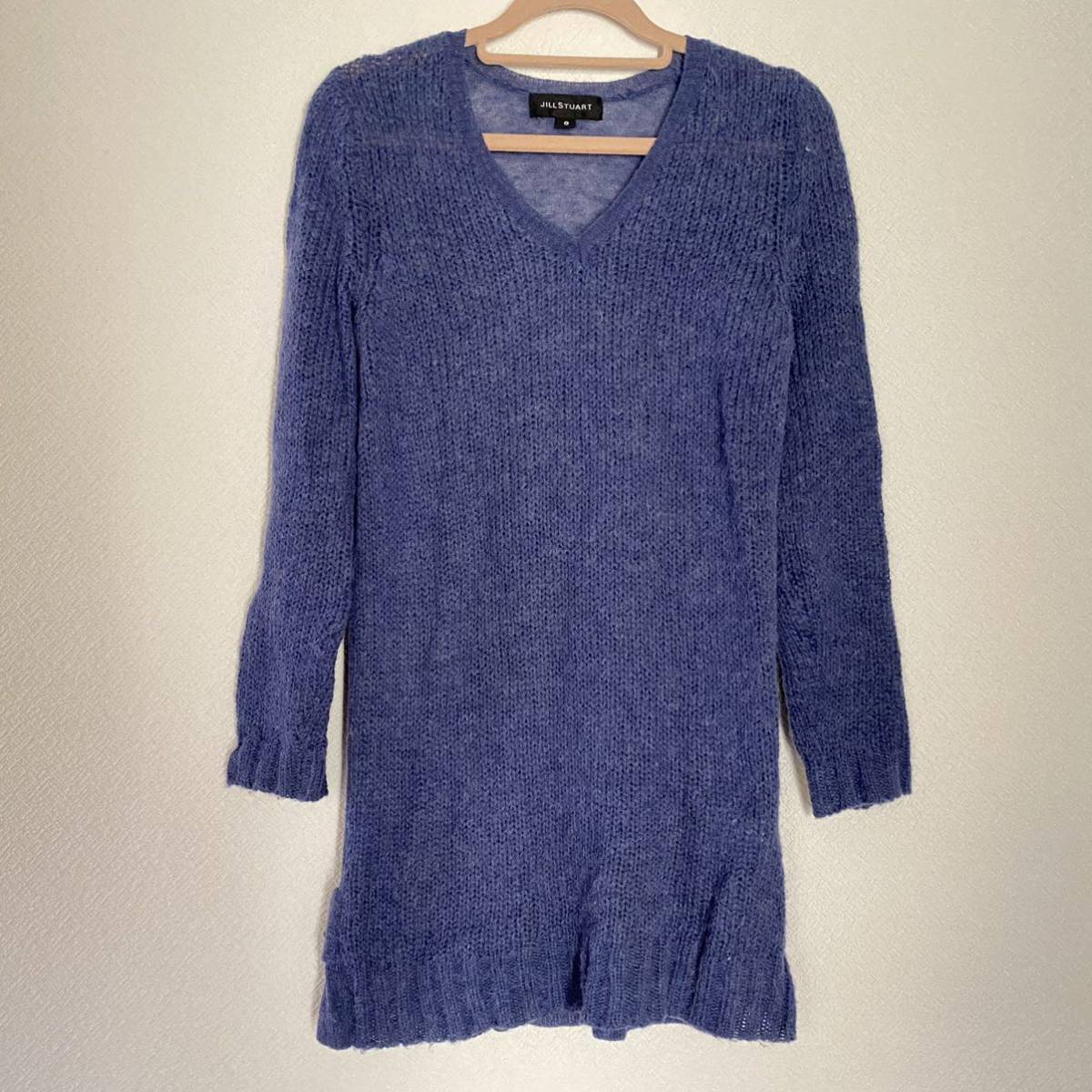 JILLSTUART ジルスチュアート ニットワンピース チュニック フリル拍卖