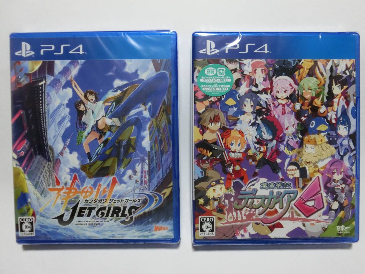 新品 PS4 2つセット 魔界戦記ディスガイア6※初回特典付き/神田川JET GIRLS ジェットガールズ ※送料無料拍卖