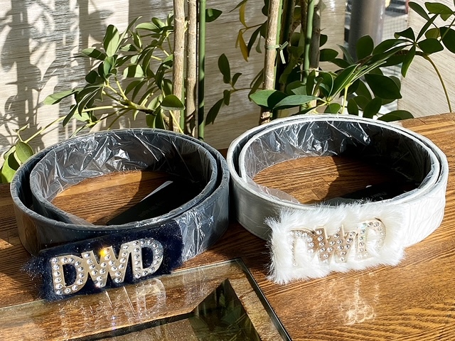 【G-488】■ 送料無料!(1本金額) 新品・未使用 ■ ダンスウィズドラゴン DWD 女性用 ■ ファーオンバックルベルト ■拍卖