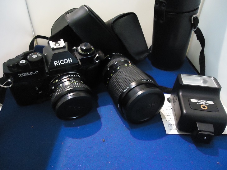★☆★RICOH★リコー★カメラ★ストロボ★望遠レンズ★セット★ジャンク★フィルムカメラ★☆★拍卖