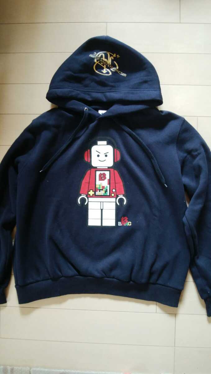 FUNNY LOOK STREET WEAR(ファニールックストリートウェア) ブロックキャラクタープリントプルオーバーパーカー/フーディー 表示サイズ:L拍卖