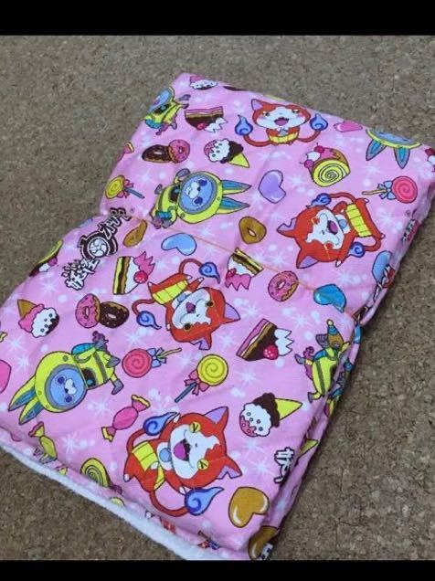 105㎝×50㎝ 妖怪ウオッチ キルト ピンク 新品 入園入学準備はぎれ防災頭巾カバーピアニカカバー手提げバックに拍卖