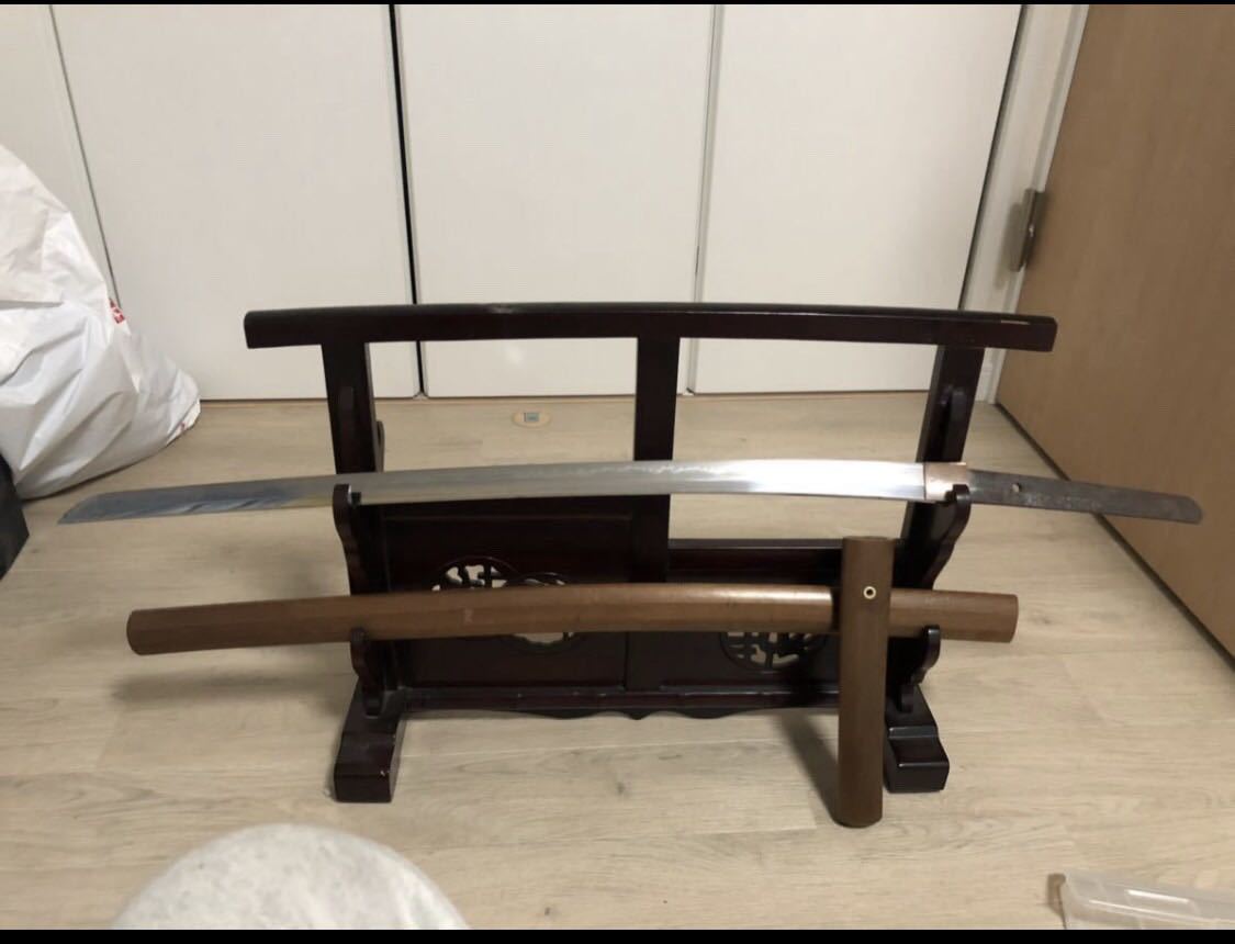 池田家 池田藩 岡山藩 登録 岡山2277 備前長船住横山祐永 天保二年二月日 友成五十六代孫 大名登録 刀 ビードロ研ぎ 菊一文字拍卖