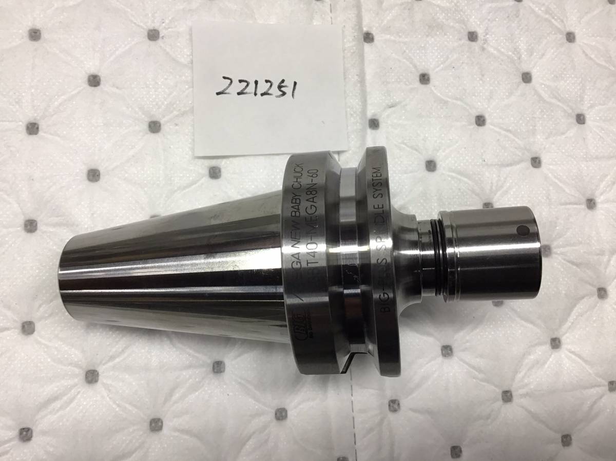BIG 大昭和精機 MEGA ニューベビーチャック BBT40-MEGA8N-60。 中古品 BIG PLUS SPINDLE SYSTEM (221251)拍卖