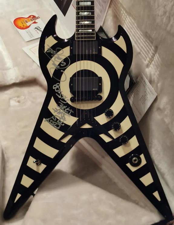 Gibson Zakk Wylde ZV★サイン入り!世界に数本!ザックワイルド拍卖