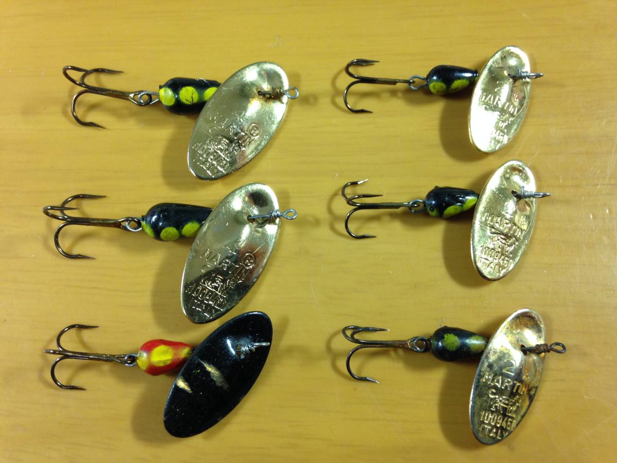 ★MARTIN★ マーチン #4&#2 6個セット 検)パンサーマーチン メップス ルースターテール トラウト エリア 管釣り #18-3041拍卖