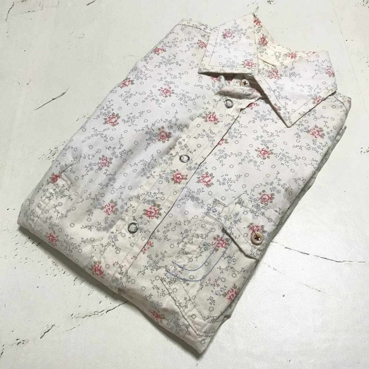 ★DSQUARED2 ディースクエアード★レディース★花柄 肘パッチ 長袖 シャツ★トップス★size 42★ SSS拍卖