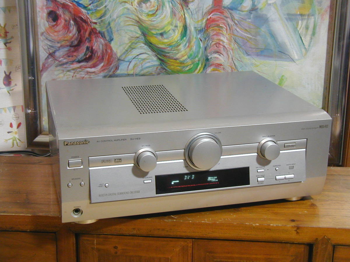 パワフル★☆パナソニック、AVコントロールアンプ (プリメインアンプ)SU-HE9 動作良好です。 ☆★拍卖