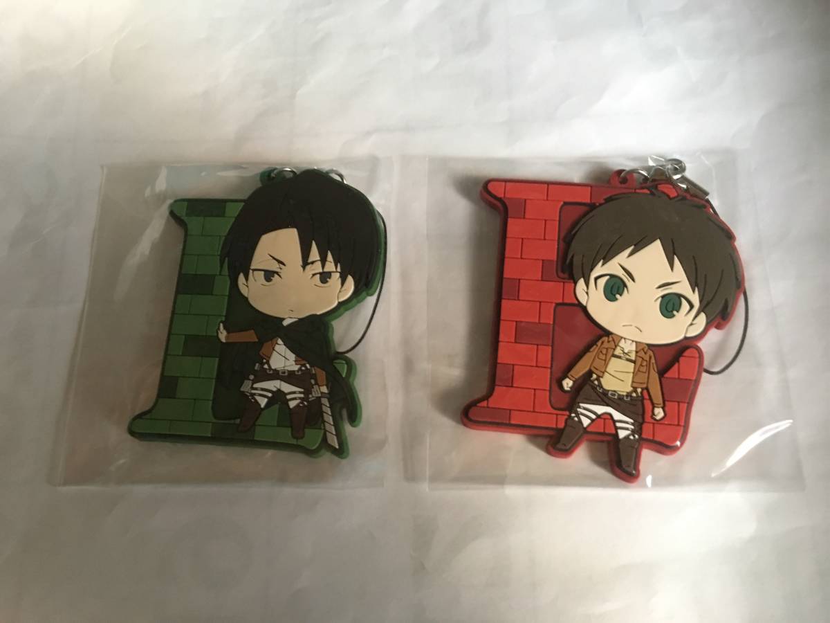 進撃の巨人 原画展 ラバーストラップ リヴァイ エレン拍卖