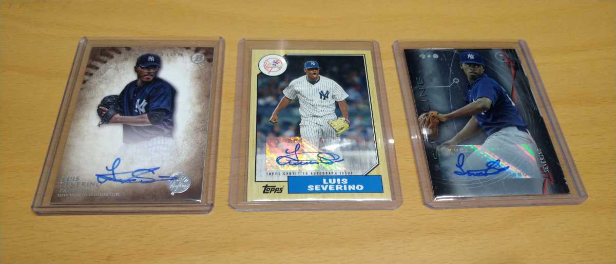 yankees severino auto まとめ ヤンキース 直筆サインカード 検 topps bowman 野球カード 限定 野球カード WBC 2nd Athletics 拍卖