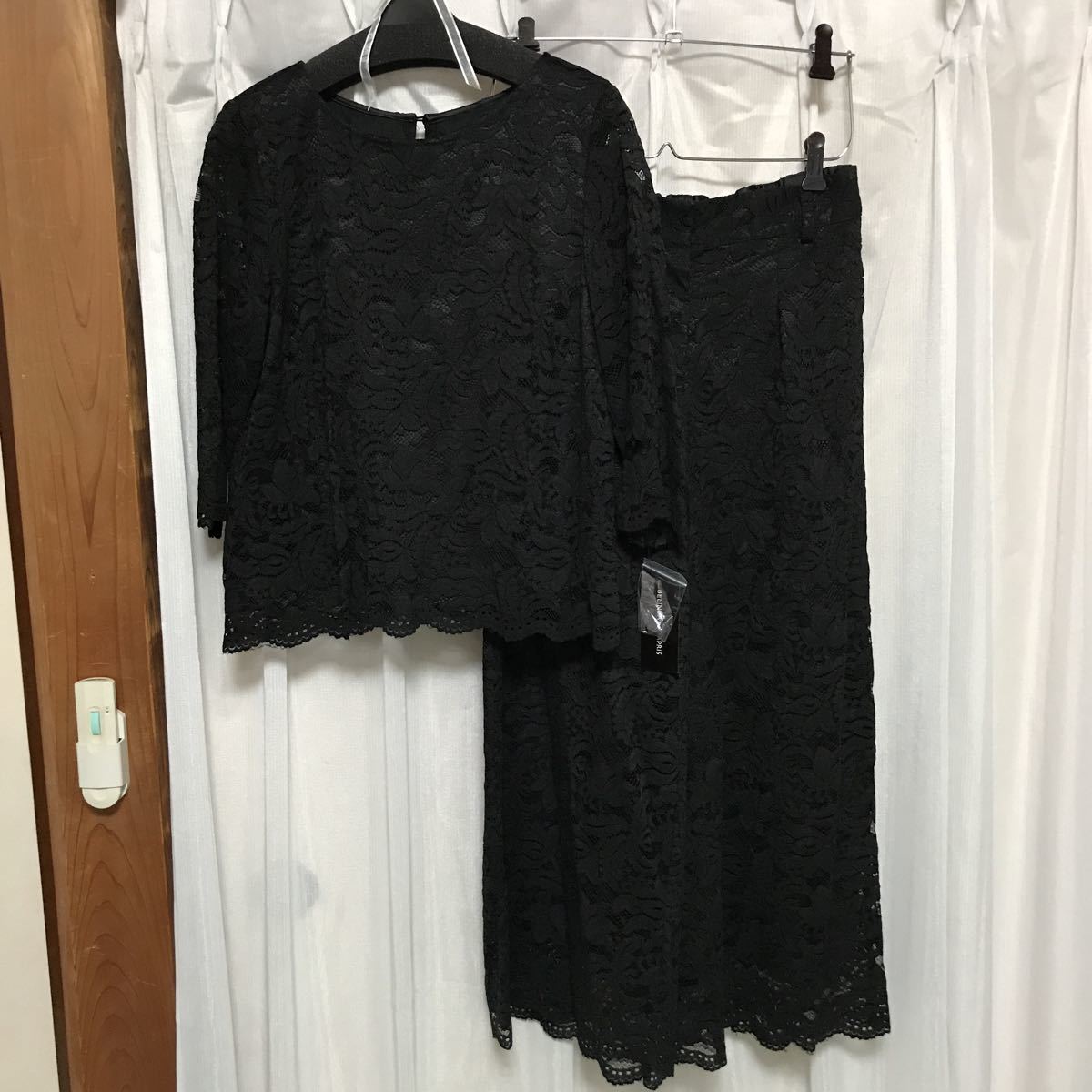 レースガウチョパンツセットアップ 新品Lサイズ拍卖
