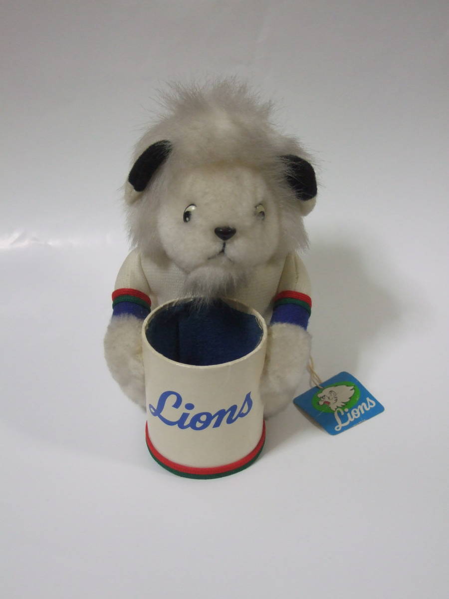 西武ライオンズ プロ野球 マスコットキャラクター レオ ぬいぐるみ ペン立て 日本製 ぬいぐるみの三英拍卖